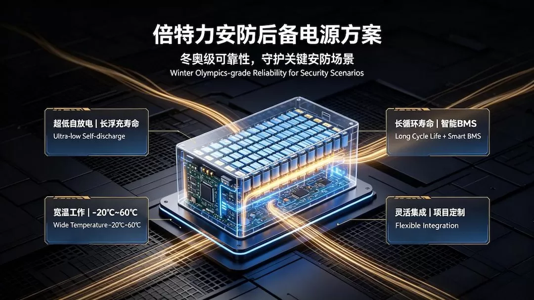 安防系统的“最后一道防线”：倍特力后备电源方案，为关键监控与门禁提供不间断动力