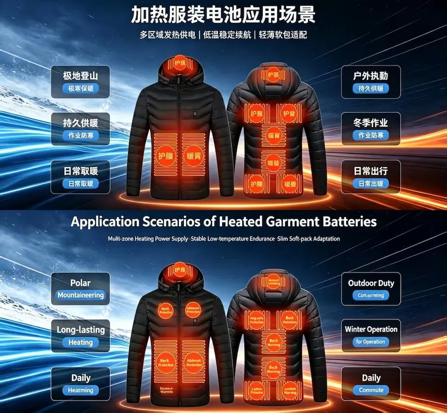倍特力聚合物电池：为户外加热服打造持久温暖引擎