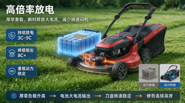 强劲作业的 “动力源泉”： 倍特力锂电 PACK 在骑乘式电动割草机领域的技术价值