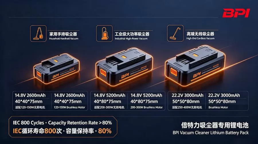持久清洁的“动力引擎”：倍特力锂电池凭什么成为无线吸尘器的动力首选