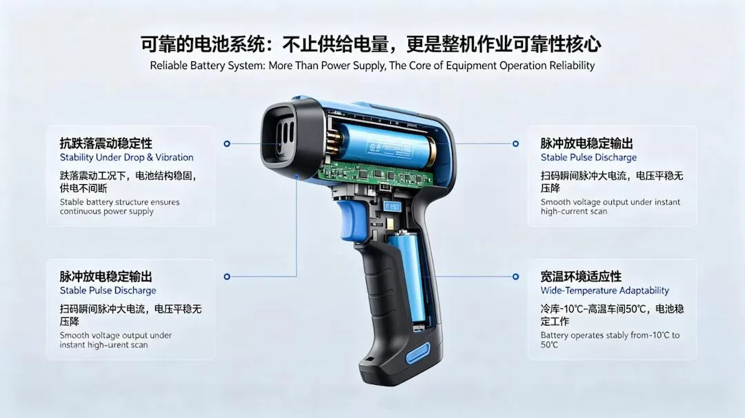 高效作业的动力基石:倍特力锂电池在无线扫码枪领域的技术价值 高效作业的动力基石:倍特力锂电池在无线扫码枪领域的技术价值
