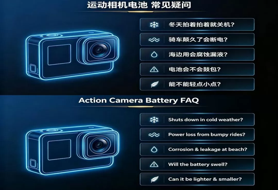 极限影像的 "能量心脏"：倍特力聚合物电池在运动相机领域的技术价值