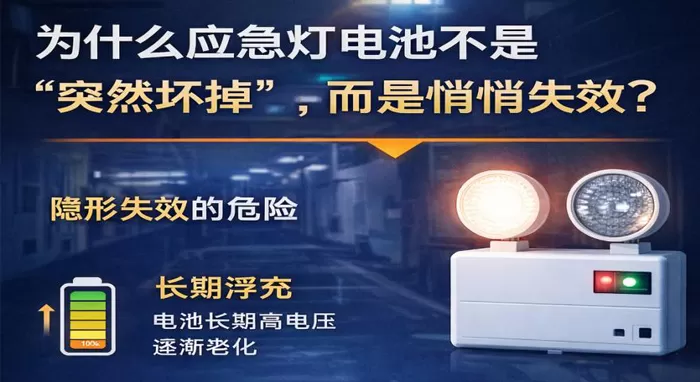 为什么应急灯电池不是“突然坏掉”，而是悄悄失效？